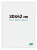 Annecy Plastique Cadre Photo 30x42cm Blanc Brillant De Face Mesure | Yourdecoration.fr