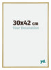 Annecy Plastique Cadre Photo 30x42cm Or De Face Mesure | Yourdecoration.fr