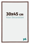 Annecy Plastique Cadre Photo 30x45cm Brun De Face Mesure | Yourdecoration.fr