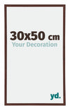 Annecy Plastique Cadre Photo 30x50cm Brun De Face Mesure | Yourdecoration.fr