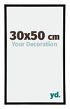 Annecy Plastique Cadre Photo 30x50cm Noir Brillant Mesure | Yourdecoration.fr
