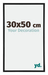 Annecy Plastique Cadre Photo 30x50cm Noir Mat De Face Mesure | Yourdecoration.fr