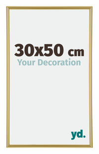Annecy Plastique Cadre Photo 30x50cm Or De Face Mesure | Yourdecoration.fr