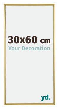 Annecy Plastique Cadre Photo 30x60cm Or De Face Mesure | Yourdecoration.fr