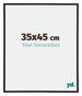 Annecy Plastique Cadre Photo 35x45cm Noir Mat De Face Mesure | Yourdecoration.fr