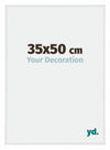 Annecy Plastique Cadre Photo 35x50cm Blanc Brillant De Face Mesure | Yourdecoration.fr