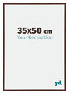 Annecy Plastique Cadre Photo 35x50cm Brun De Face Mesure | Yourdecoration.fr