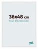 Annecy Plastique Cadre Photo 36x48cm Blanc Brillant De Face Mesure | Yourdecoration.fr