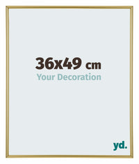 Annecy Plastique Cadre Photo 36x49cm Or De Face Mesure | Yourdecoration.fr