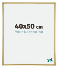 Annecy Plastique Cadre Photo 40x50cm Or De Face Mesure | Yourdecoration.fr