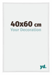 Annecy Plastique Cadre Photo 40x60cm Blanc Brillant De Face Mesure | Yourdecoration.fr