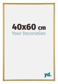 Annecy Plastique Cadre Photo 40x60cm Or De Face Mesure | Yourdecoration.fr