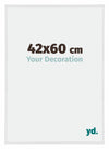 Annecy Plastique Cadre Photo 42x60cm Blanc Brillant De Face Mesure | Yourdecoration.fr