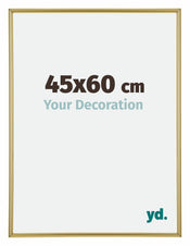 Annecy Plastique Cadre Photo 45x60cm Or De Face Mesure | Yourdecoration.fr