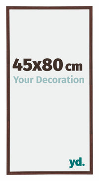 Annecy Plastique Cadre Photo 45x80cm Brun De Face Mesure | Yourdecoration.fr