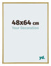 Annecy Plastique Cadre Photo 48x64cm Or De Face Mesure | Yourdecoration.fr