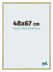 Annecy Plastique Cadre Photo 48x67cm Or De Face Mesure | Yourdecoration.fr