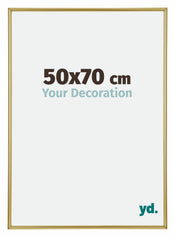 Annecy Plastique Cadre Photo 50x70cm Or De Face Mesure | Yourdecoration.fr