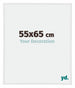 Annecy Plastique Cadre Photo 55x65cm Blanc Brillant De Face Mesure | Yourdecoration.fr