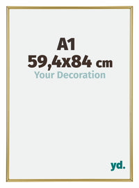 Annecy Plastique Cadre Photo 59 4x84cm A1 Or De Face Mesure | Yourdecoration.fr