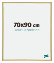 Annecy Plastique Cadre Photo 70x90cm Or De Face Mesure | Yourdecoration.fr