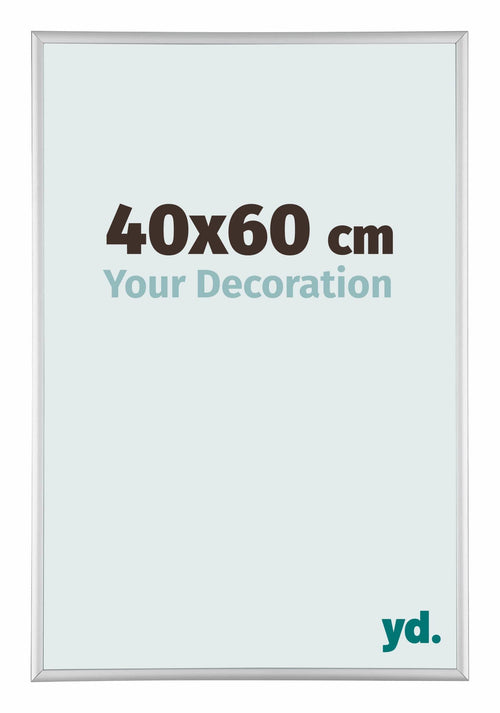 Aurora Aluminium Cadre Photo 40x60cm Argent Mat De Face Mesure | Yourdecoration.fr