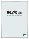 Aurora Aluminium Cadre Photo 50x70cm Argent Mat De Face Mesure | Yourdecoration.fr