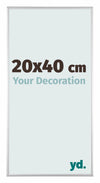 Austin Aluminium Cadre Photo 20x40cm Argent Mat De Face Mesure | Yourdecoration.fr
