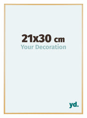 Austin Aluminium Cadre Photo 21x30cm Or Vintage De Face Mesure | Yourdecoration.fr