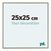 Austin Aluminium Cadre Photo 25x25cm Champagne De Face Mesure | Yourdecoration.fr