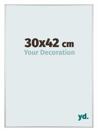 Austin Aluminium Cadre Photo 30x42cm Argent Mat De Face Mesure | Yourdecoration.fr