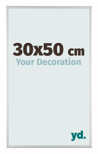 Austin Aluminium Cadre Photo 30x50cm Argent Mat De Face Mesure | Yourdecoration.fr