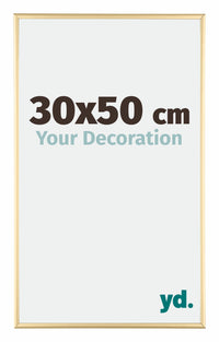 Austin Aluminium Cadre Photo 30x50cm Or Brillant De Face Mesure | Yourdecoration.fr