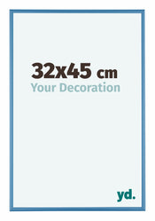 Austin Aluminium Cadre Photo 32x45cm Blue Acier De Face Mesure | Yourdecoration.fr