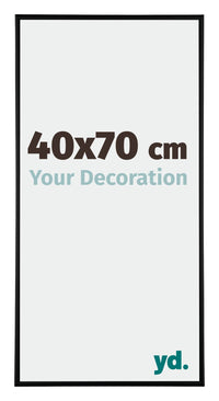 Austin Aluminium Cadre Photo 40x70cm Noir Mat De Face Mesure | Yourdecoration.fr
