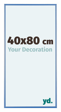 Austin Aluminium Cadre Photo 40x80cm Acier Blue De Face Mesure | Yourdecoration.fr