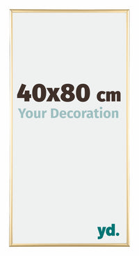 Austin Aluminium Cadre Photo 40x80cm Or Brillant De Face Mesure | Yourdecoration.fr