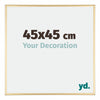 Austin Aluminium Cadre Photo 45x45cm Or Brillant De Face Mesure | Yourdecoration.fr