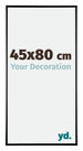 Austin Aluminium Cadre Photo 45x80cm Noir Brillant De Face Mesure | Yourdecoration.fr
