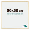 Austin Aluminium Cadre Photo 50x50cm Or Brillant De Face Mesure | Yourdecoration.fr
