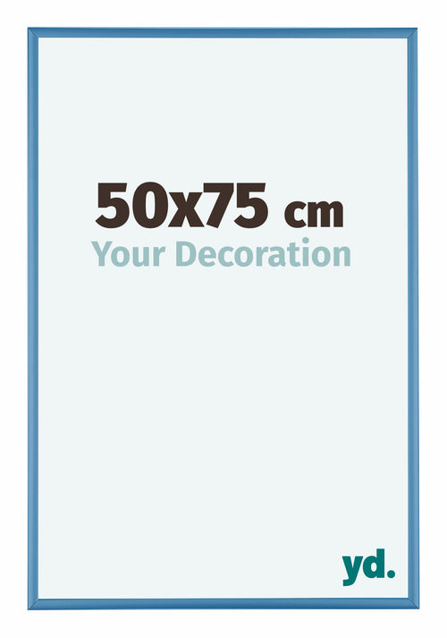 Austin Aluminium Cadre Photo 50x75cm Blue Acier De Face Mesure | Yourdecoration.fr