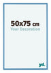 Austin Aluminium Cadre Photo 50x75cm Blue Acier De Face Mesure | Yourdecoration.fr