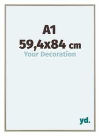 Austin Aluminium Cadre Photo 59 4x84cm A1 Champagne De Face Mesure | Yourdecoration.fr