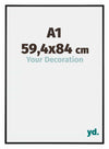 Austin Aluminium Cadre Photo 59 4x84cm A1 Noir Mat De Face Mesure | Yourdecoration.fr