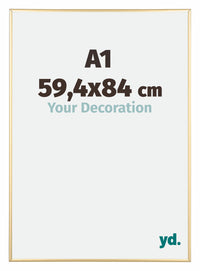 Austin Aluminium Cadre Photo 59 4x84cm A1 Or Brillant De Face Mesure | Yourdecoration.fr