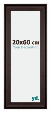 Birmingham Bois Cadre Photo 20x60cm Brun De face Mesure | Yourdecoration.fr