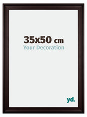 Birmingham Bois Cadre Photo 35x50cm Brun De face Mesure | Yourdecoration.fr