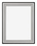 Birmingham Bois Cadre Photo 36x48cm Noir Argent Poli De Face | Yourdecoration.fr