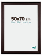 Birmingham Bois Cadre Photo 50x70cm Brun De face Mesure | Yourdecoration.fr