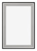 Birmingham Bois Cadre Photo 60x90cm Noir Argent Poli De face | Yourdecoration.fr